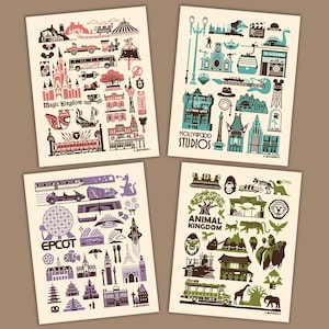 The 4 Parks Series- All 4 Prints- RECENTLY UPDATED!