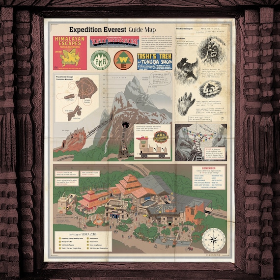Expedition Everest Print, Animal Kingdom, Walt Disney World