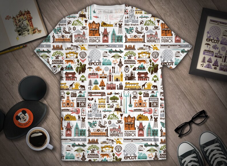 disney all over print shirt