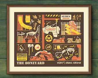 The Boneyard Print - Disney's Animal Kingdom