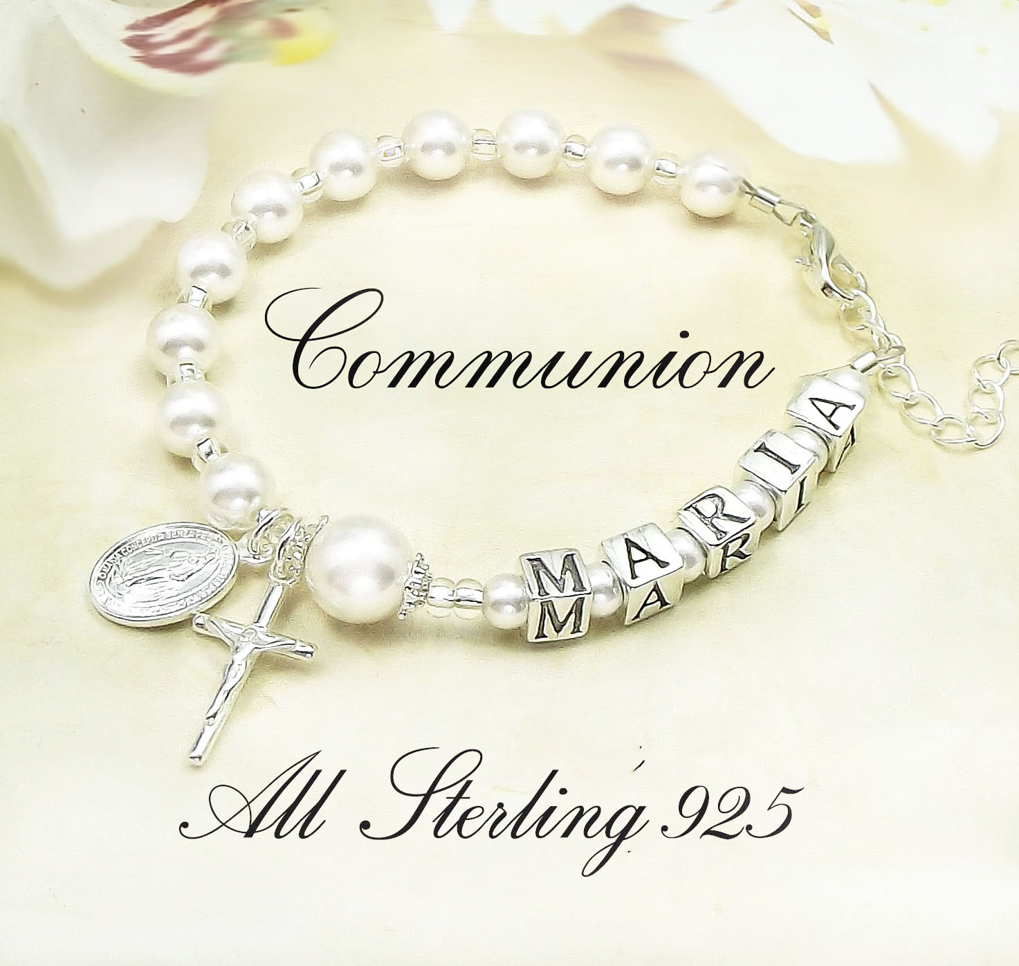 Rosario Da Auto Cattolico - 2 Pezzi Con Croce In Lega Di Zinco, Regalo Per Battesimo