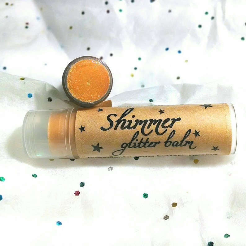 Glitter Lip Balm Shimmer Glitter Lotion Stick Body Glitter Etsy