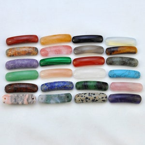 Natural Gemstone Stone Bar Connector,Curved Gemstone Bar Connector For Jewelry Making,Bracelet Connector,Gemstone Connector for Bracelets