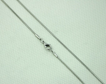 Snake Chain Necklace,1.0mm thick stainless steel snake chain necklace, DIY necklace supplies,All Lengths,18",20",24" Jewelry Gift
