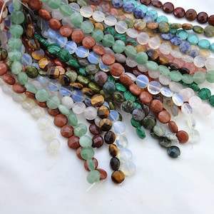 Natural Gemstone Faceted Coin Shape beads，8mm/12mm/16mm Faceted Flat Round Coins Beads，Coin Gemstone，DIY Design Loose Jewlery Making Beads