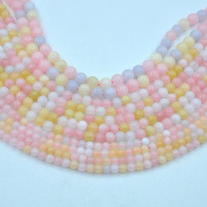 15Inch Mixed Color Jade Round Bead, 6mm 8mm 10mm Wholesale Beads,Multi color Dyed jade round beads, Mixed colors Malay Jade Beads