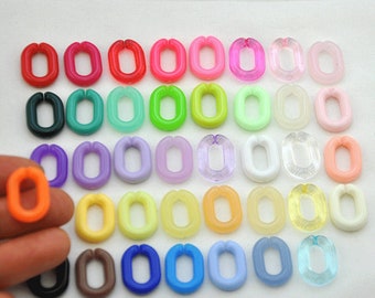 Mixed Colors Oval Tortoiseshell Acrylic Chain Links，19mm Plastic or Acrylic Chain Links，Acrylic Plastic Chain Links Pieces，glasses chain