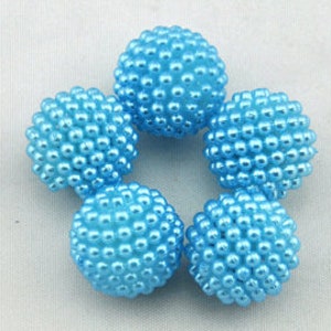 20mm Berry Beads Bright Pearly  (10 pcs), bumpy acrylic bead, chunky beads, gum ball Beads, bubble gum beads,DIY Beads ---G1691