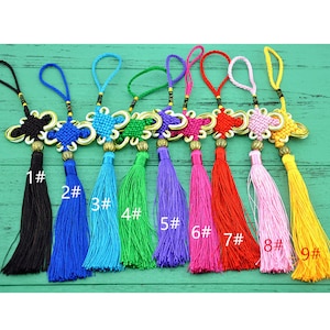 Chinese Knot Tassel  Handcraft High Quality Tassels,Luck Charm,9 colors Chinese knot  tassels,Tassel Supplies,Jewelry Supplies