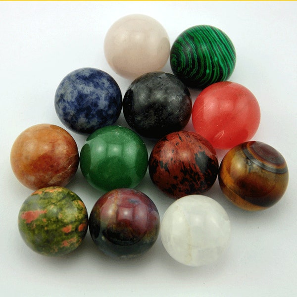 8mm/10mm/12mm/16mm/20mm Spheres,Mixed Crystal Ball,Gemstone Sphere，Reiki Crystal Meditation,Yoga Gift,NO HOLE,GENUINE Stones