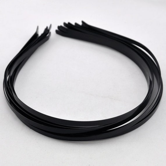 Wholesale --5mm--G1225 -50 Metal Headbands silver color with bent end,DIY Accessory