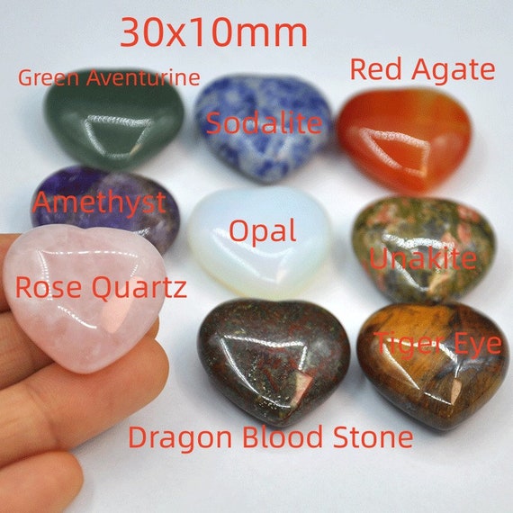 30mm Gemstone Crystal Quartz Healing Necklace Carved Star Rock - Foto 2