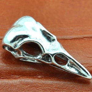 Bird Skull Necklace, Raven & Crow Inspired Pendant,Crow Bird Skull Necklace, Crow Skull Pendant,Jewellery-----G1811