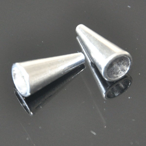 Silver Bead Caps15pcs Antique Silver Cone Flower End Cap Etsy