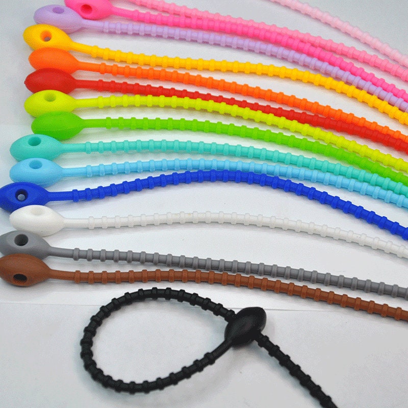 Reusable Silicone Ties & Bag Clips - All-purpose Cable Straps