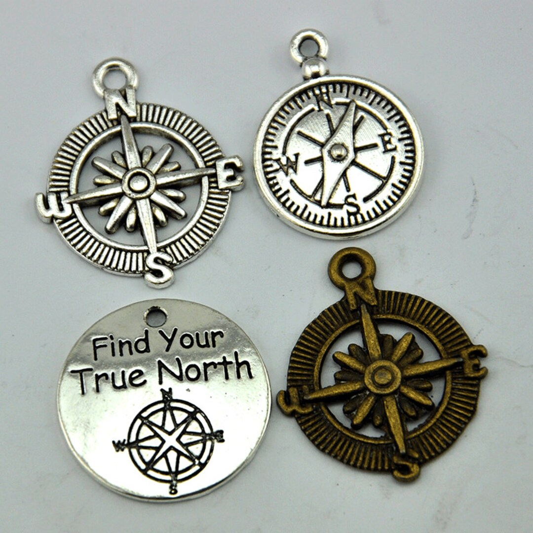 Find Your True Charms Compass Charm Etsy UK