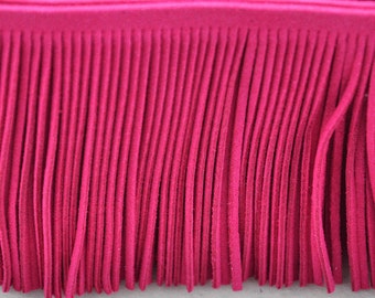 Sale suede leather fringes, for costume fringes,fringed trim faux suede,48mm wide(from up to down),The length( from right to left) choose