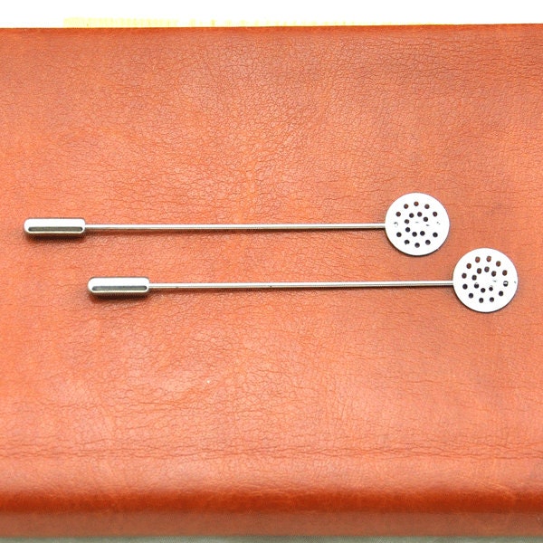 10 SETS Brooch Pin Base / Stick Pin / Hat Pin Base / Brooch