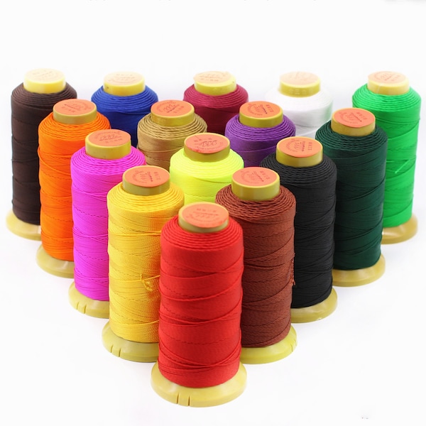 Silk Beading Knotting Thread Cord Bead String 0.4mm-600 Meter/0.6mm-350 Meter/0.8mm-270 Meter Spool for DIY for Knotting and Making Jewelry