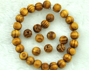200 BURLY WOOD ROUND 10MM BEADS SPACERS CHARMS JEWELRY MAKING FINDINGS 