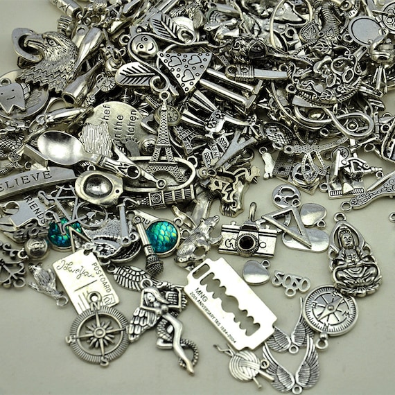 卸売ミックス10-100種類の異なるミックスシェイプチャーム/ペンダント