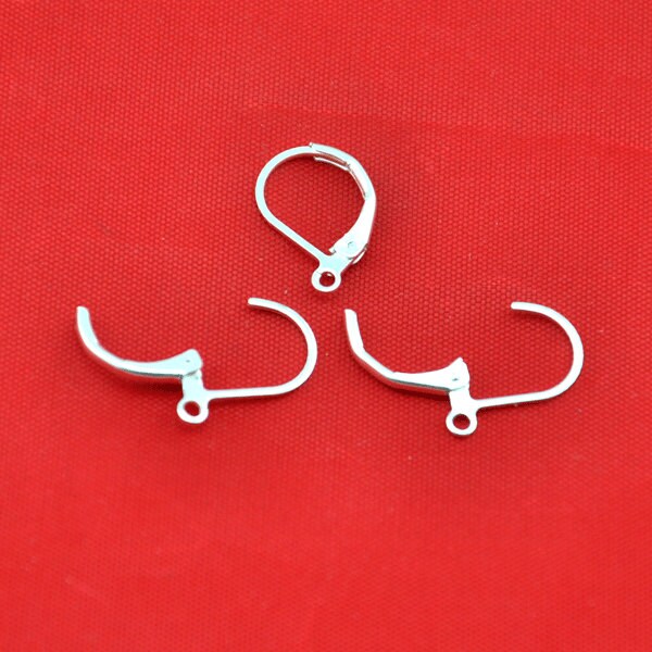 Leverback earring hooks 19x9mm anthracite