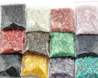 Mini chips a granel, chips de piedras preciosas de 3-9 mm, chips de cristal, piedras naturales sueltas sin perforar, piedras preciosas de cristal de cuarzo rosa