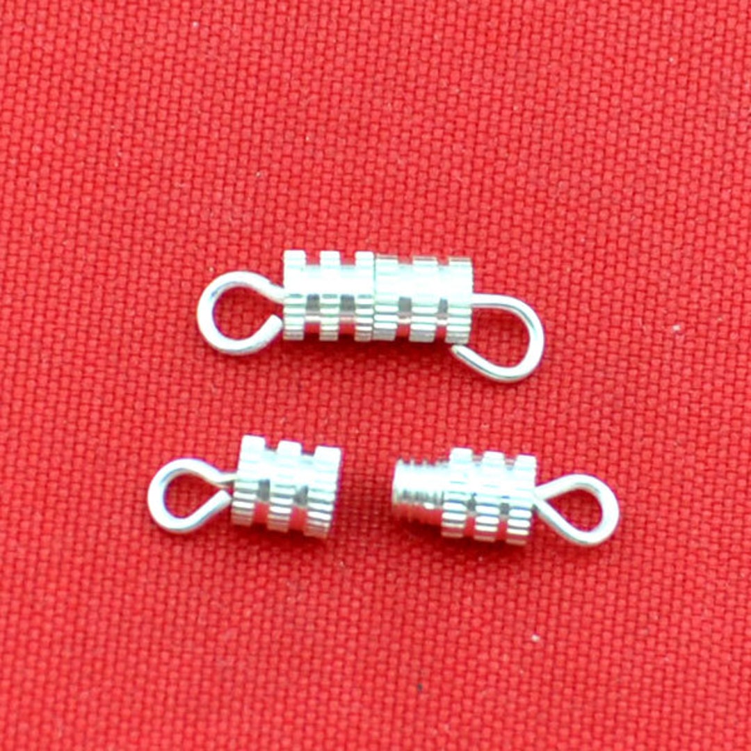 48mm Silver Plated Brass Barrel Clasps Set of 10 for Etsy