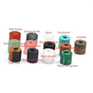 9x9mm large Hole gemstone Beads,4mm Hole beads,DIY Jewelry Making ， Big Hole Agate Natural Gemstone Beads，Large Hole barrel beads，