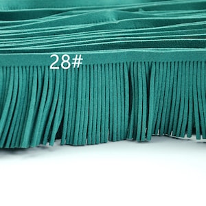 Sale suede leather fringes, for costume fringes,fringed trim faux suede，leather fringes ,Indian fringes,80mm wide-PX003