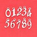 Digital charm --3 sets of 30 pieces Antique Silver digital charm pendant-----G1519
