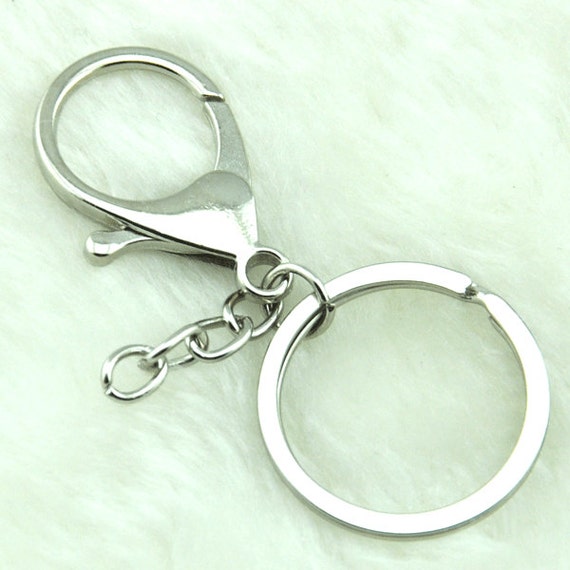 Gold/Silver White Key Rings / Gold /Silver White Key chain Key Etsy