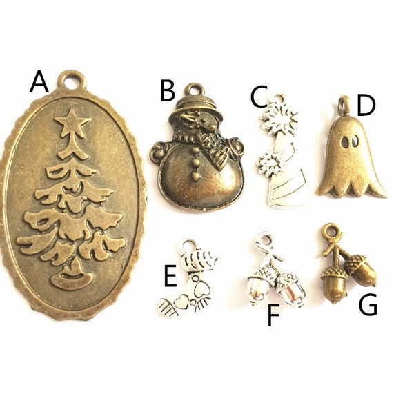 pine cones pendant,Elf restoring ancient ways Pendants,Christmas Tree Pendant,Christmas accessories Pendants,Christmas boots Pendants--G206