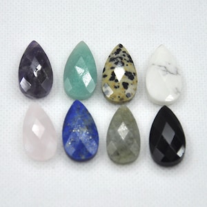 Gemstone 13x25mm Teardrop Pendants,Gemstone Diamond Faceted Tear Drop Pendant,Crystal Drop Pendant,Tear Drop pendant，Necklace pendant