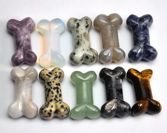 Crystal Dog Bones, Dog Bones, Dog Lovers,Mineral Specimen, Rock Home decoration,Crystal Carvings, Rock,Reiki Healing,Crystal Gifts