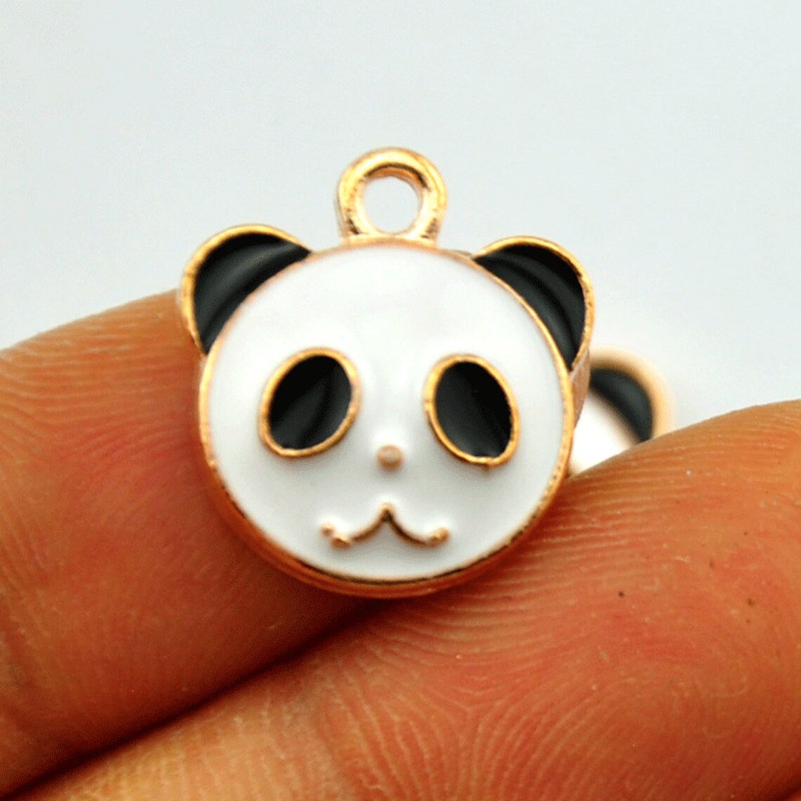 10pcs50pcs Enamel Panda Charmszinc Alloy Metal Enamel Panda Etsy UK
