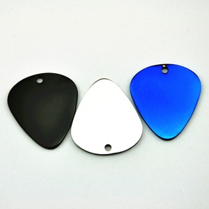 2-10pcs High polished Guitar Pick Stamping Blank, Guitar Pick Charm, 14 gauge Stainless steel pendant-28x32mm Stamping Blank pendant
