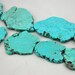 Turquoise Beads,Slab Turquoise Beads,Turquoise Stone,Gemstone Beads---30mm-45mmm--10 Pieces---S004