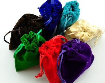 70x90mm Smooth Velvet Bags,Velvet Drawstring Bag,Velvet Gift Bag,Velvet Pouches ,Velour Jewelry Pouch,Rosary Mojo Sack,pls pick a color