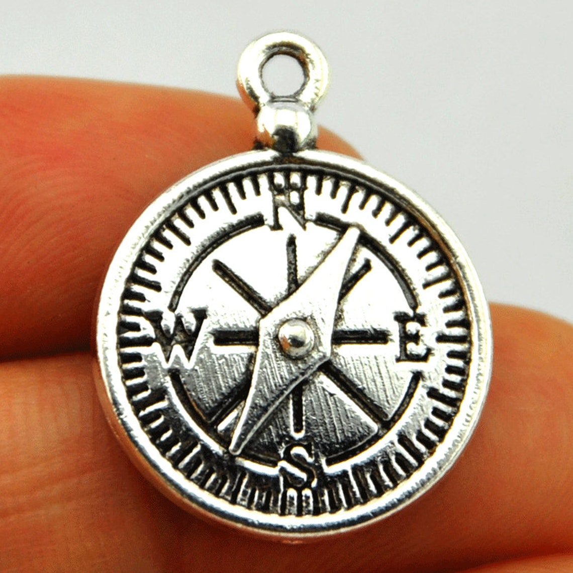 8PCS Compass charm Journey charm Travel charm Compass Etsy