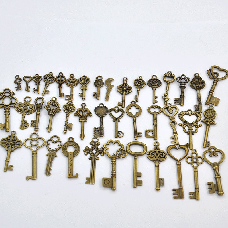 20 Vintage KEYS Assorted Keys Lot Master Hudson Cole National ESP Corry  Jamestown Camel Hy-ko Taylor Camp Wise Janitor Locks Free Shipping 