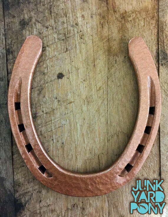 Fer A Cheval Porte Bonheur Cuivre Martele Cuivre Fer A Etsy