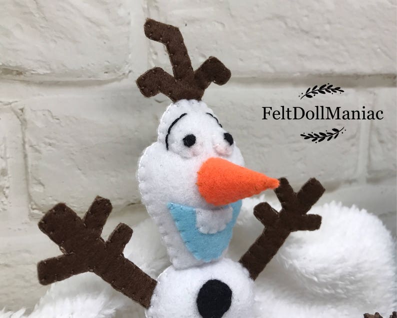 olaf doll frozen pdf pattern and tutorial snowman winter etsy