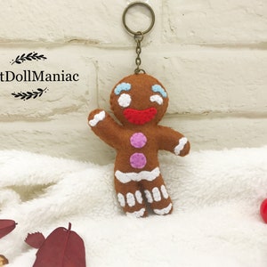 PDF Schnittmuster und Tutorial. Lebkuchenmann. Filzpuppe. Weihnachten Muster. Weihnachtsdekoration.