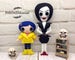PDF Pattern and Tutorial.Coraline and Other Mother. Felt Doll. Halloween Pattern. Halloween Decoration. Halloween Doll. 