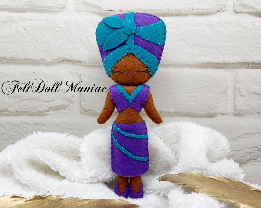 PDF Pattern and Tutorial. African Girl. Felt Doll. - Etsy