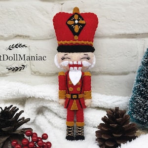 PDF Pattern. Nutcracker Doll. Felt Doll. PDF Tutorial. Christmas Decoration. Christmas Doll.