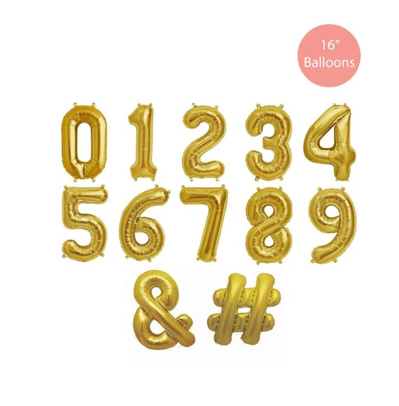 16" Optional Foil Letter A-Z/0-9 Ballons Party Birthday Wedding Decoration