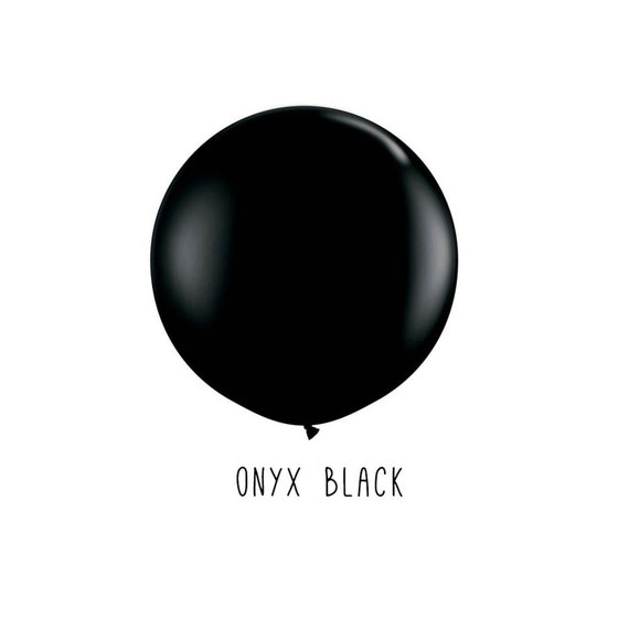 Wedding Balloon, Wedding Reception Balloon, Bridal Shower Balloon, Baby Shower Balloon - 36" Round Onyx Black Balloon Only Il_570xn