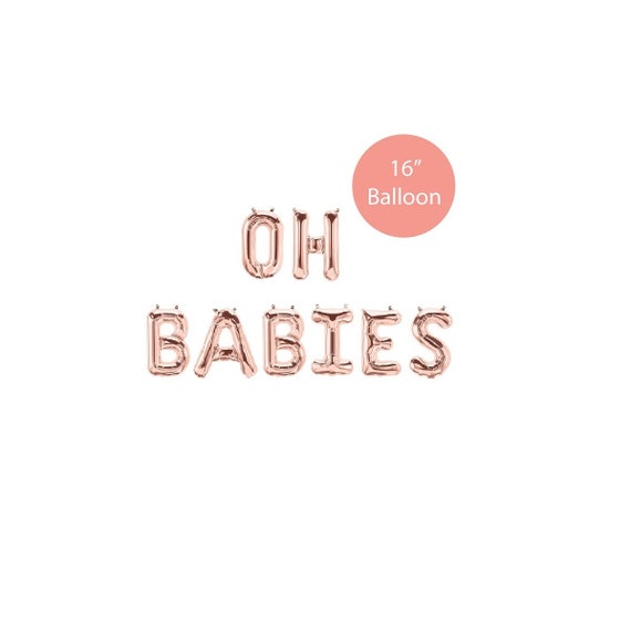 baby shower balloons rose gold